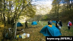 Палаточный городок у Иосафатовой долины