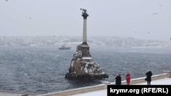 Зима в Севастополе, архивное фото